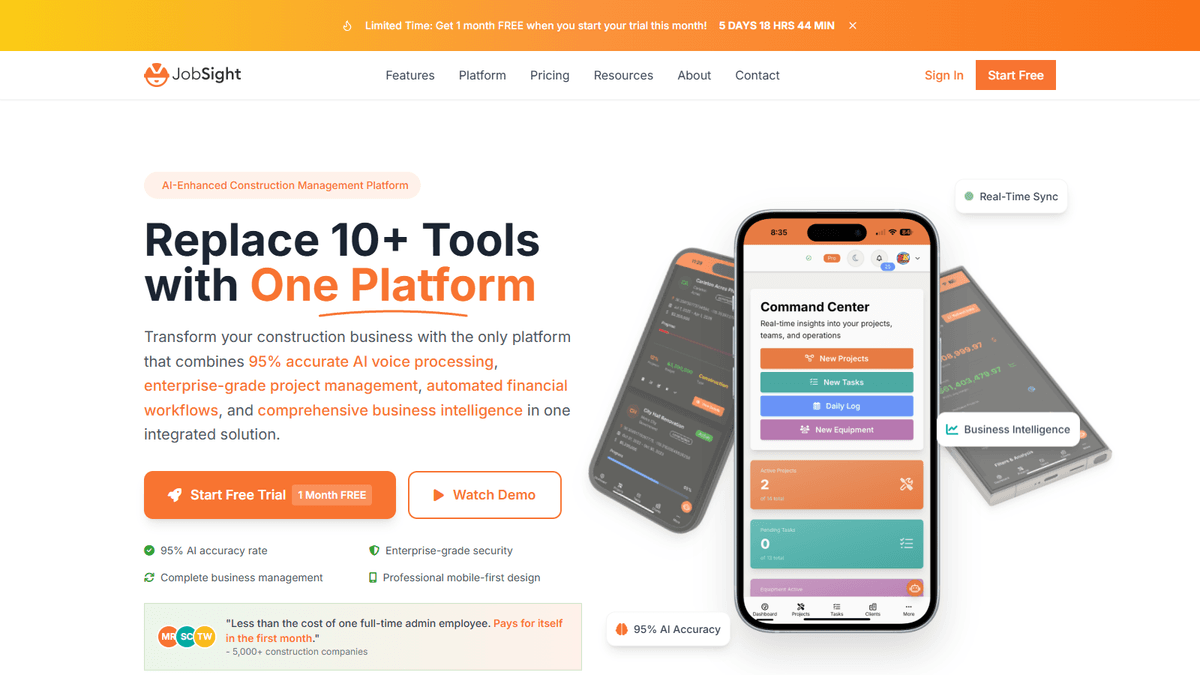 JobSight Pro – Construction Intelligence